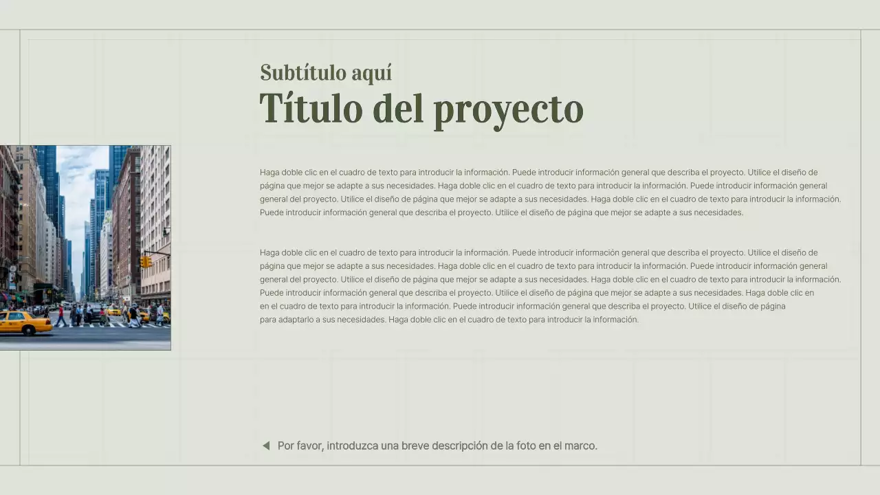 La cartera de un vendedor de contenidos con un concepto de cuadrícula simple y verde