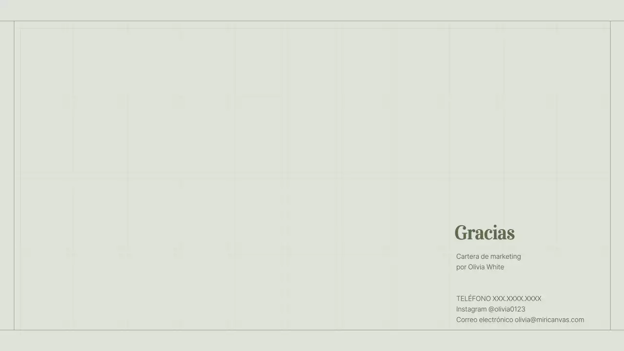 La cartera de un vendedor de contenidos con un concepto de cuadrícula simple y verde