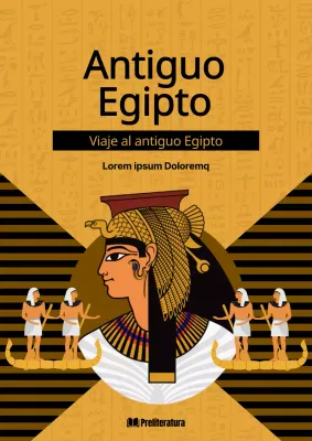 Historia del antiguo Egipto en amarillo y marrón