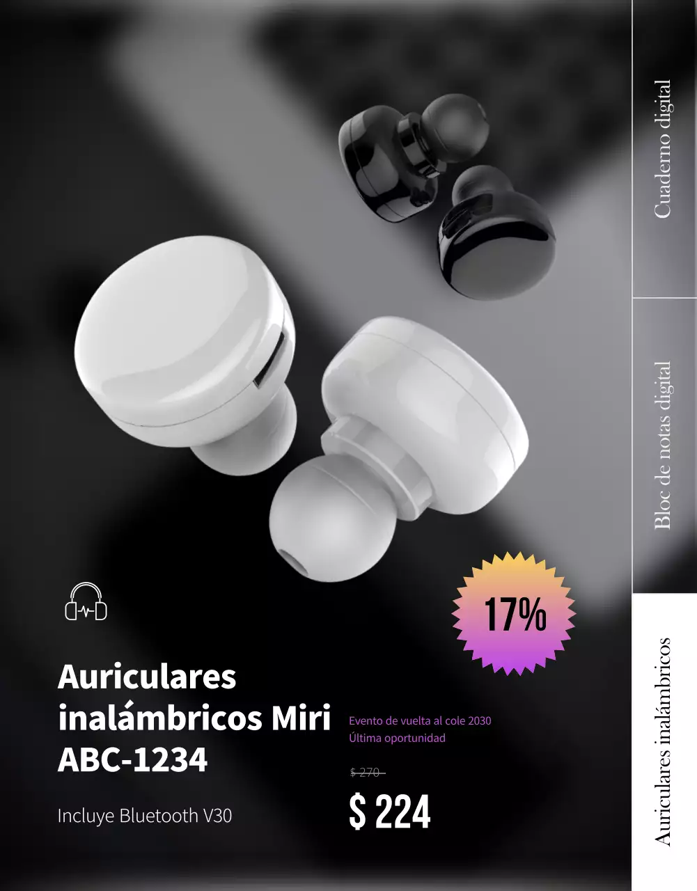 Puntos Morados Regalo Vuelta al Cole Portátil Pad Regalo Digital Ofertas