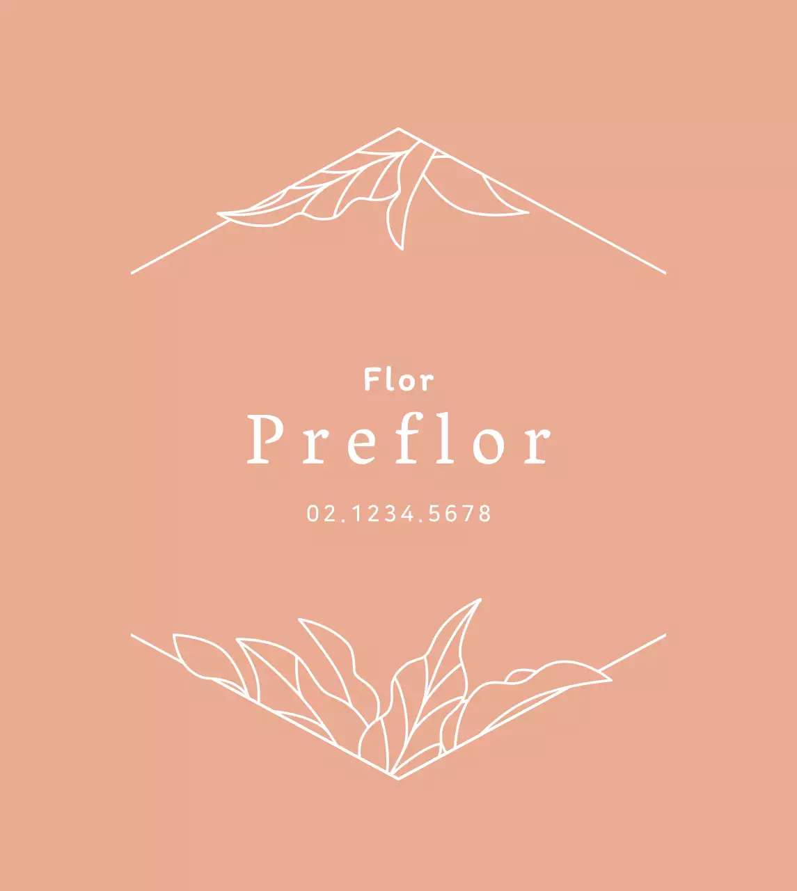 Oro rosa Lujosa ilustración floral cartel de floristería