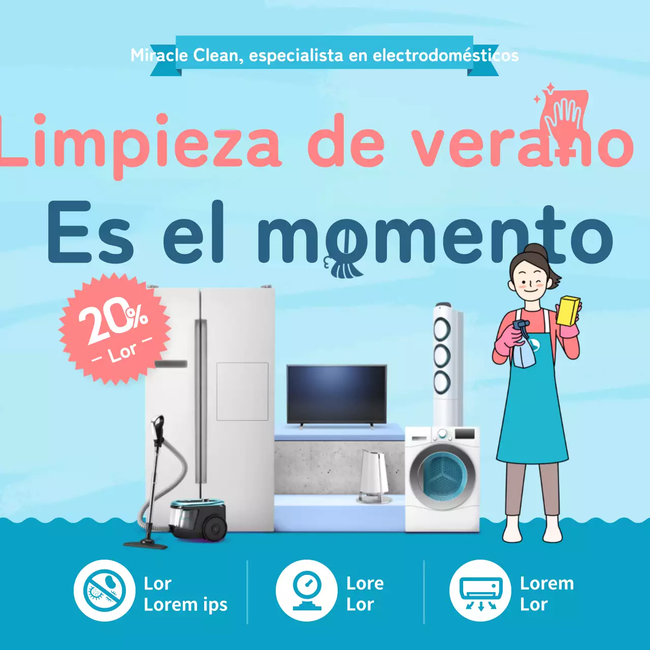 Descuento en la limpieza de electrodomésticos Blue Appliance