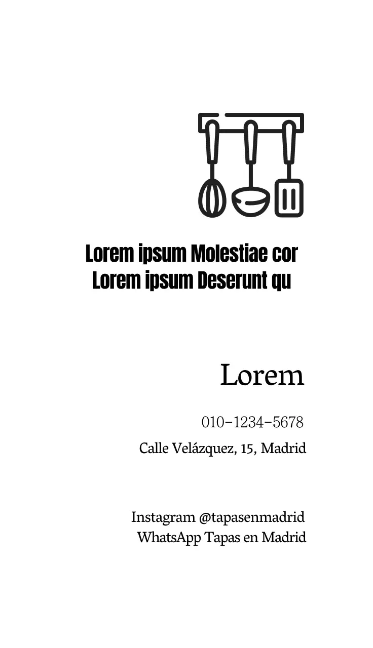 ilustración en blanco sencilla guarnición de restaurante