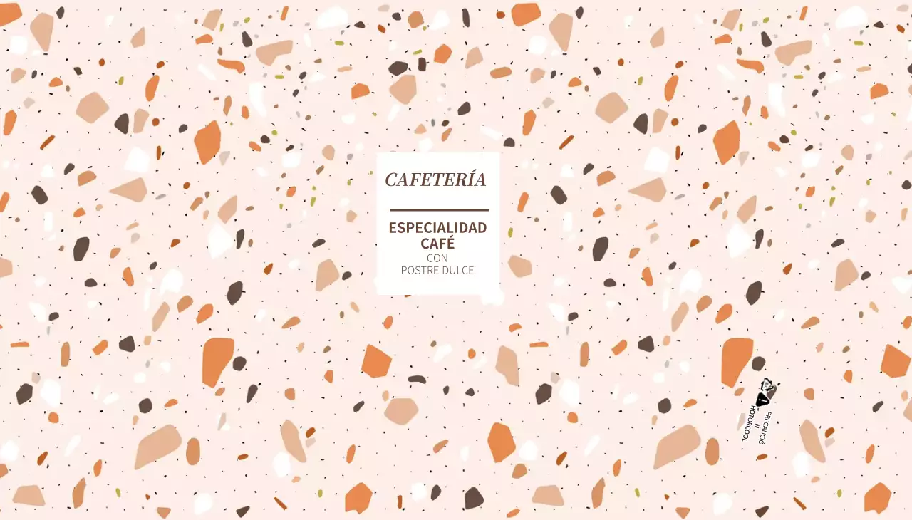 Vaso de papel de cafetería con estampado de colores