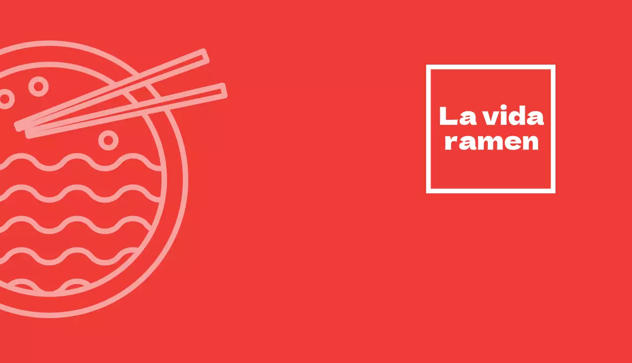 rojo ilustración sencillo restaurante ramen