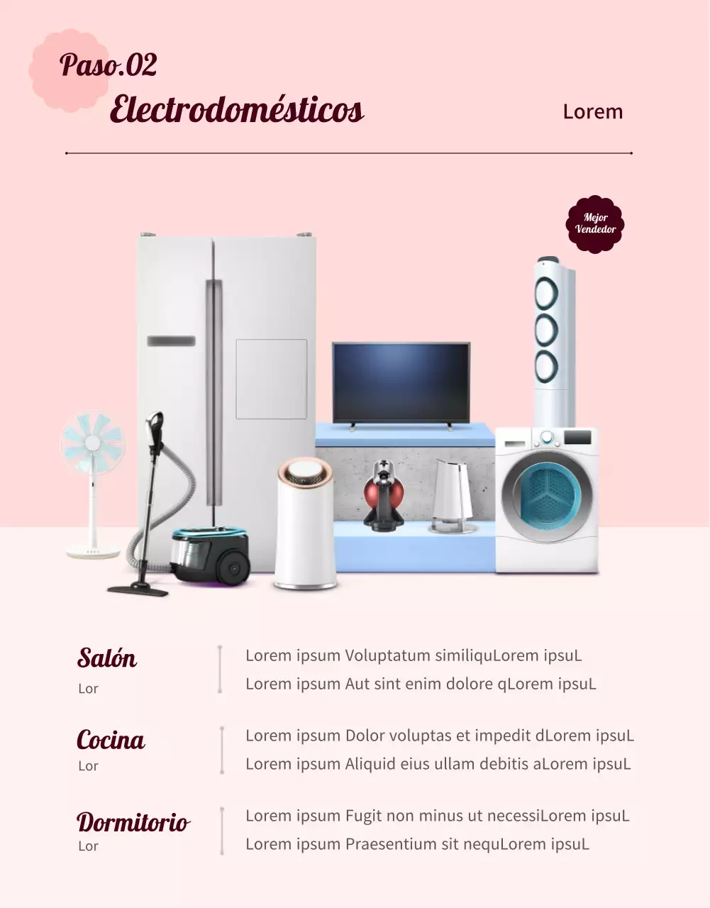 Exposición especial Pink Mood Living Muebles, electrodomésticos y decoración para el hogar