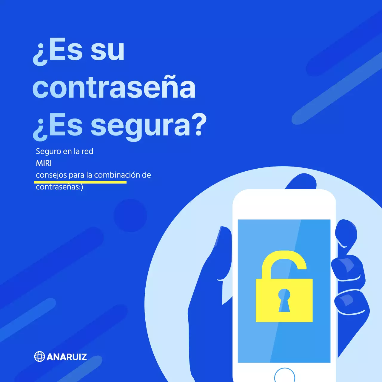 Consejos de combinación de contraseñas de la empresa de la red azul