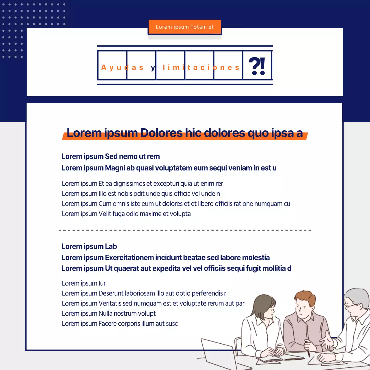 Diseño azul marino y gris de información sobre la ley de zonificación y promoción inmobiliaria