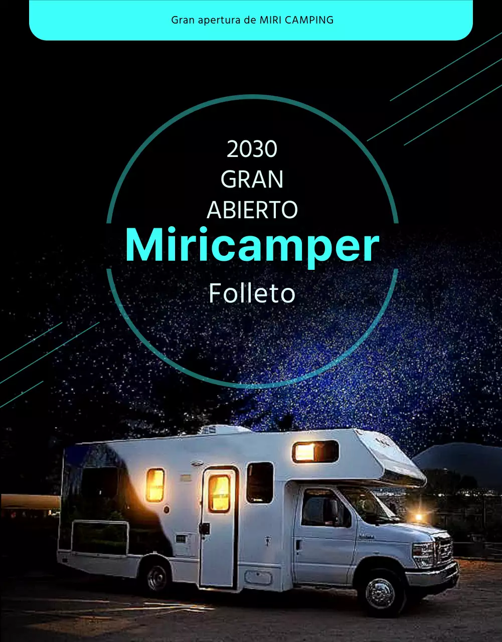 Una autocaravana sencilla con colores oscuros y toques de menta Saber más