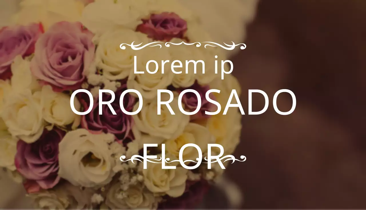 Flor de oro rosa