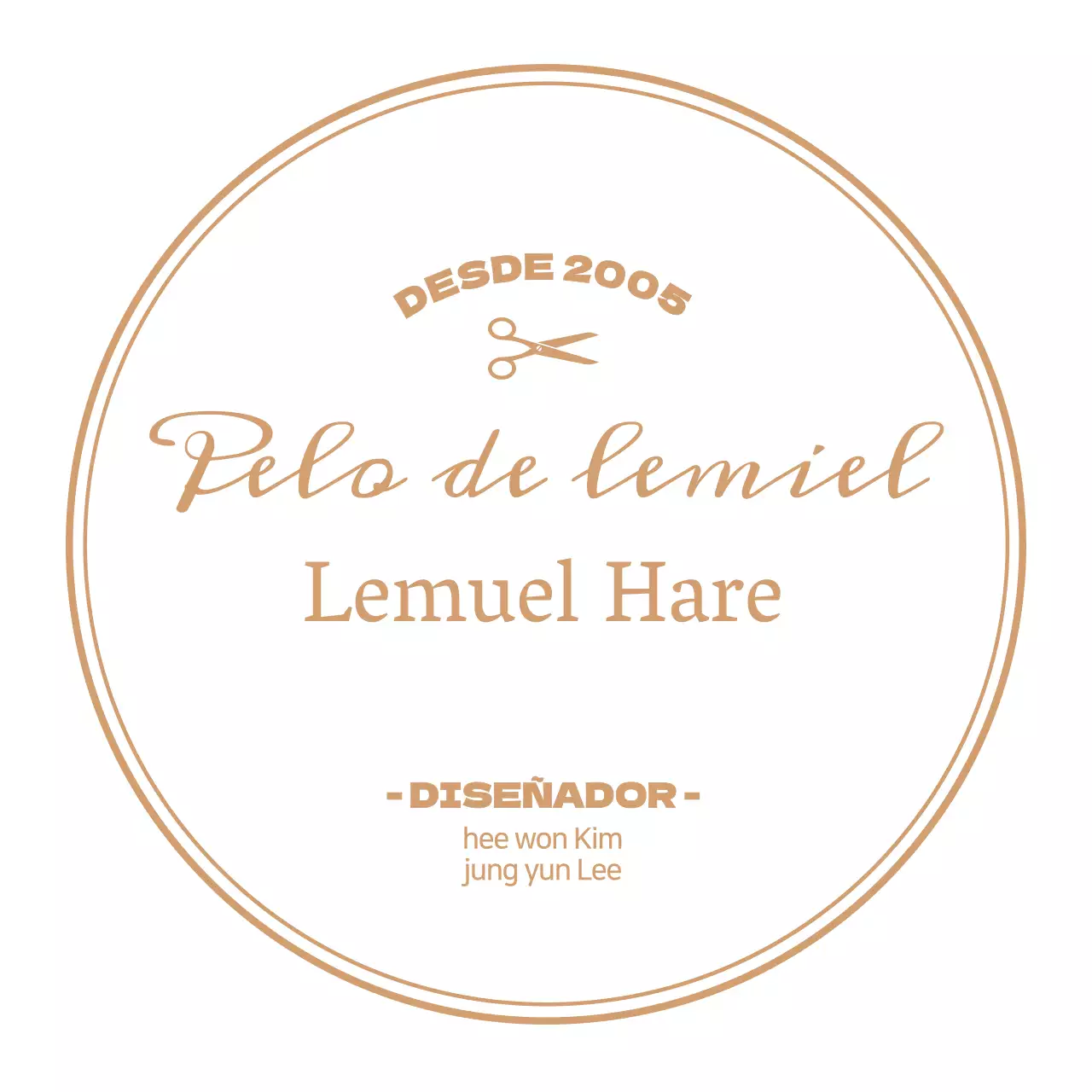 Letrero blanco de peluquería de lujo