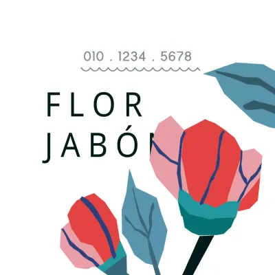 Jabón de flores