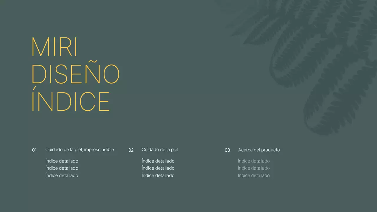 Guía de productos de belleza Green Black Tone