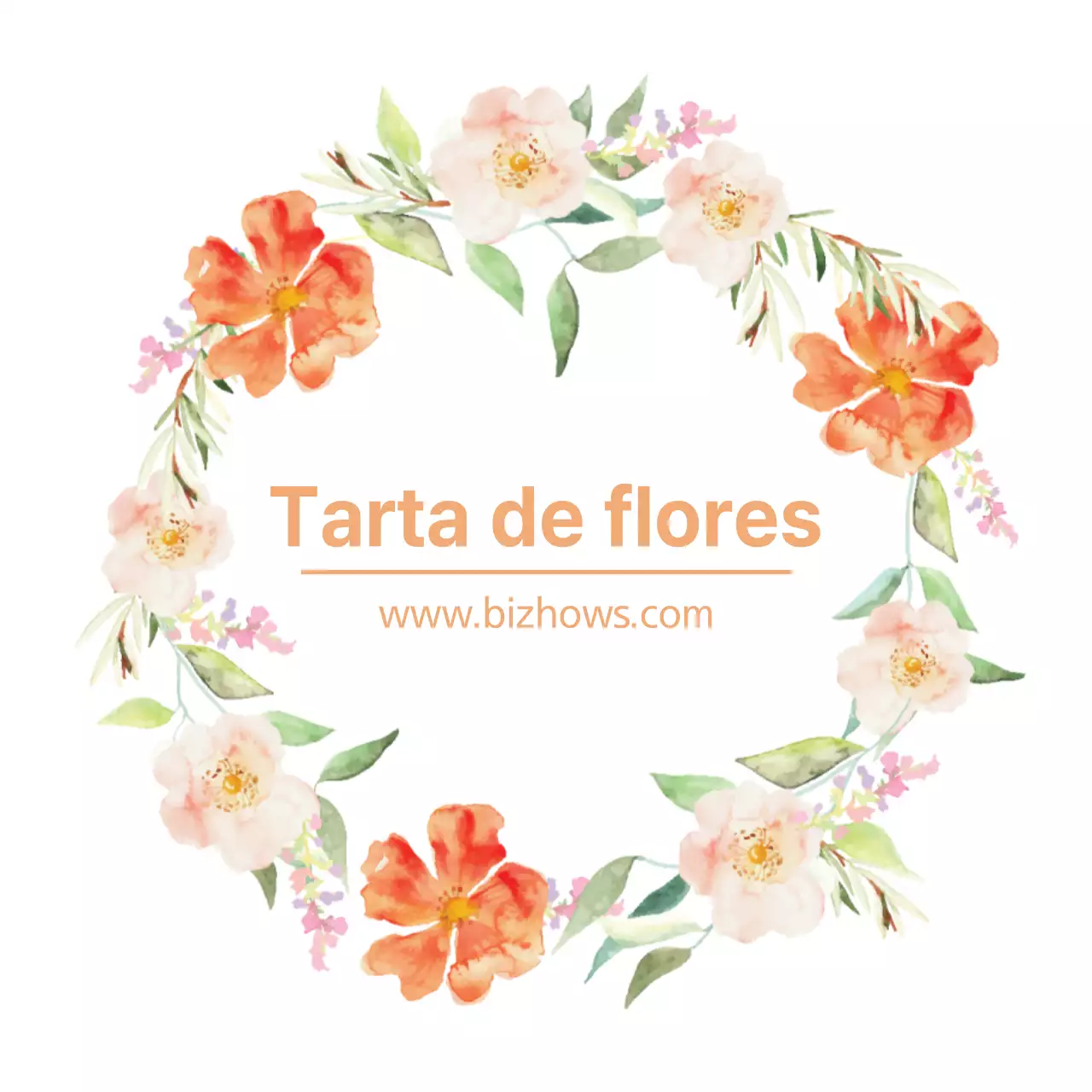 Tarta de flores