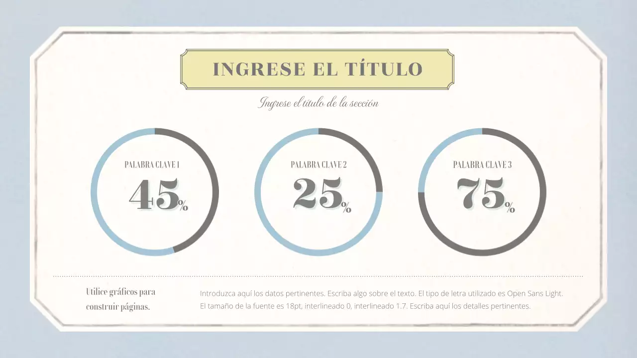 Diseño básico conceptual emocional con papel pintado vintage en beige y azul claro