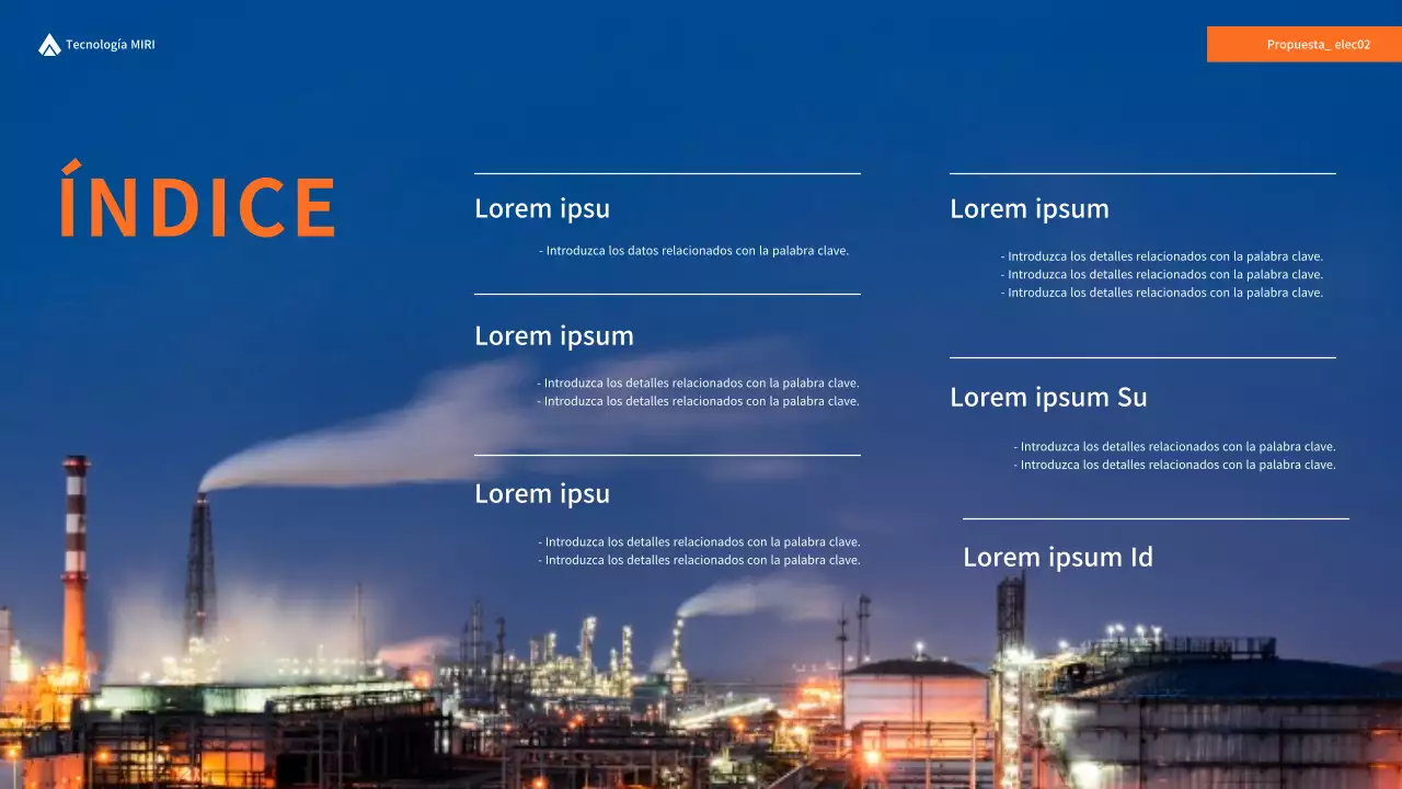 Propuesta de suministro de cargadores azules y naranjas para vehículos eléctricos