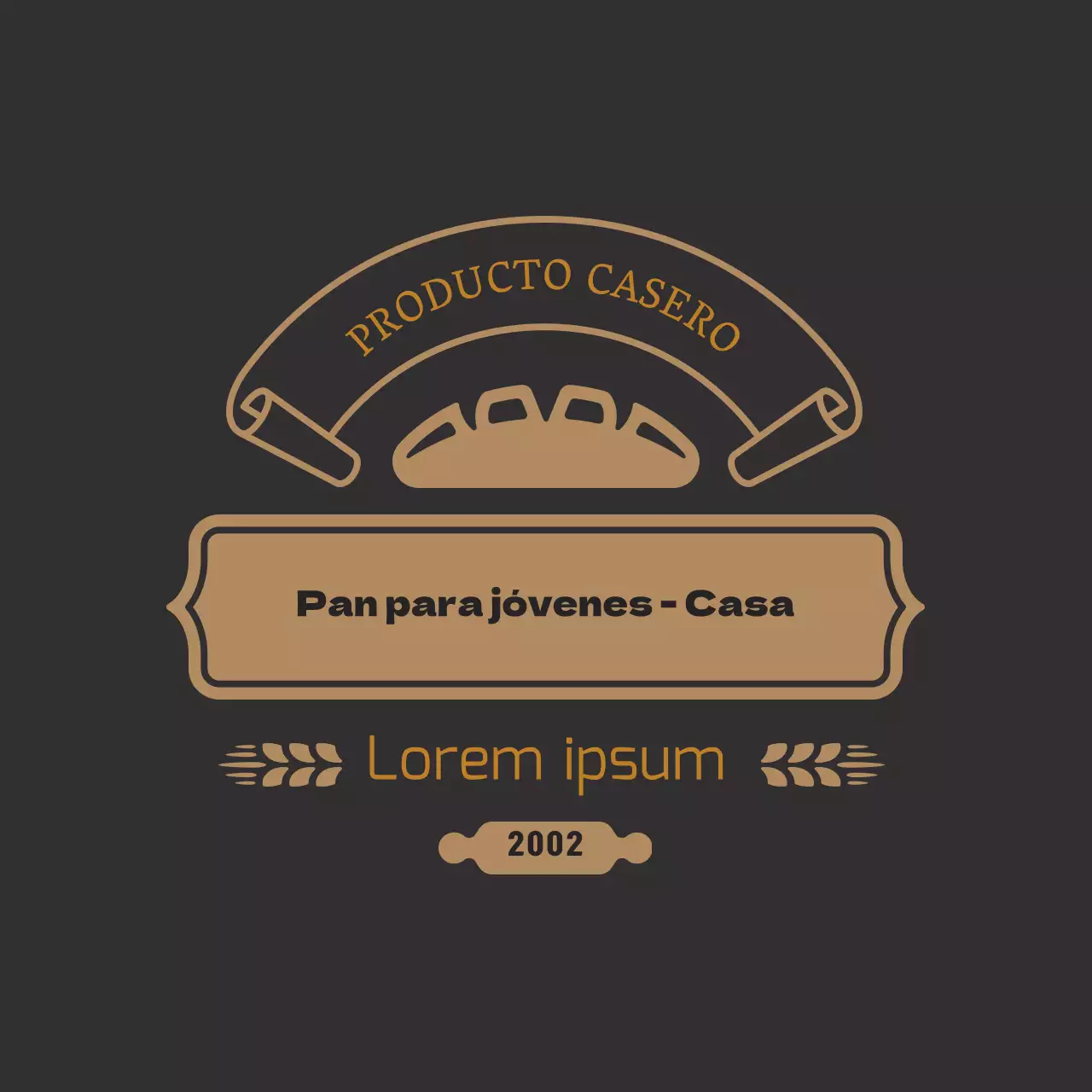 Etiqueta de panadería vintage Sorrel