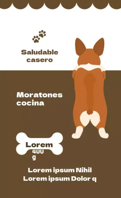 Etiquetas para dulces caseros ilustradas en marrón