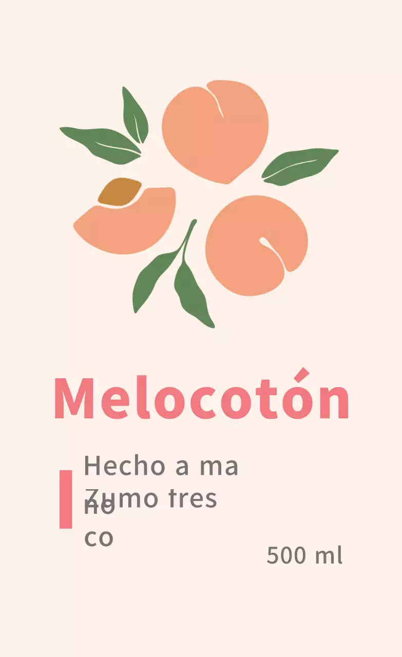 Bonitas etiquetas alimentarias con ilustraciones rosas