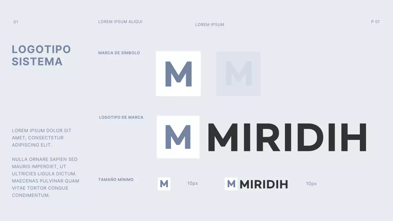 gris oscuro azul claro gridconcept simple branding guideline