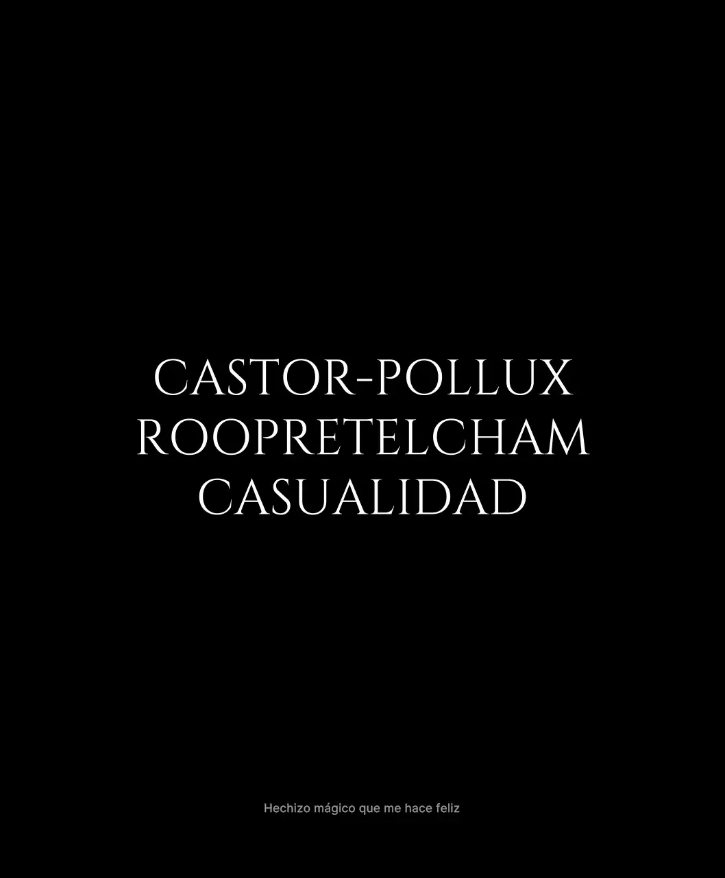 Estilo de texto sencillo con hechizos de felicidad en blanco y negro