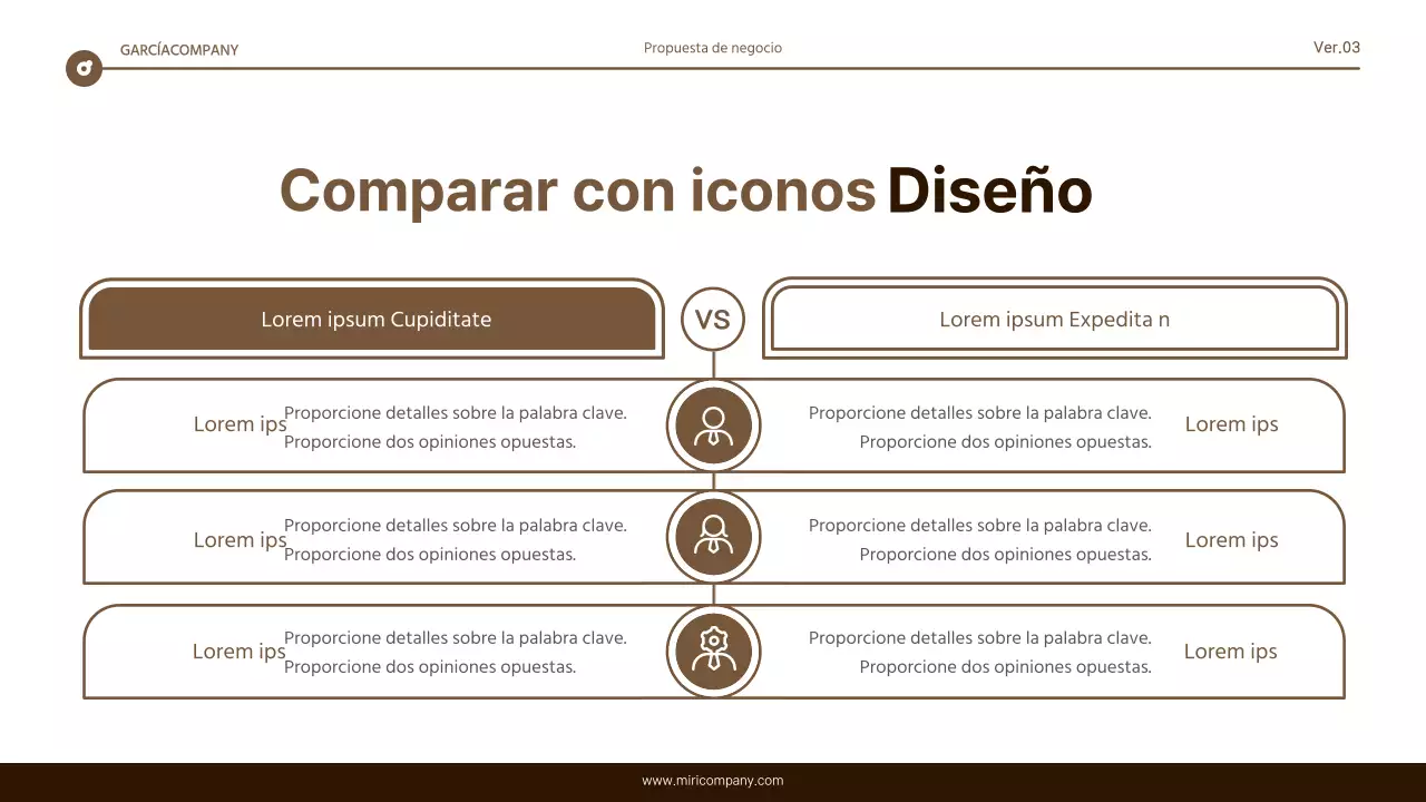 Informe de resaltado de texto sencillo en marrón y blanco