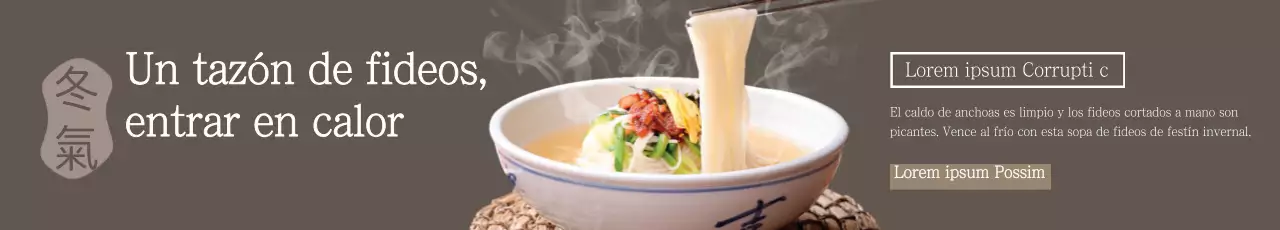 Evento del menú Bowl of Noodles