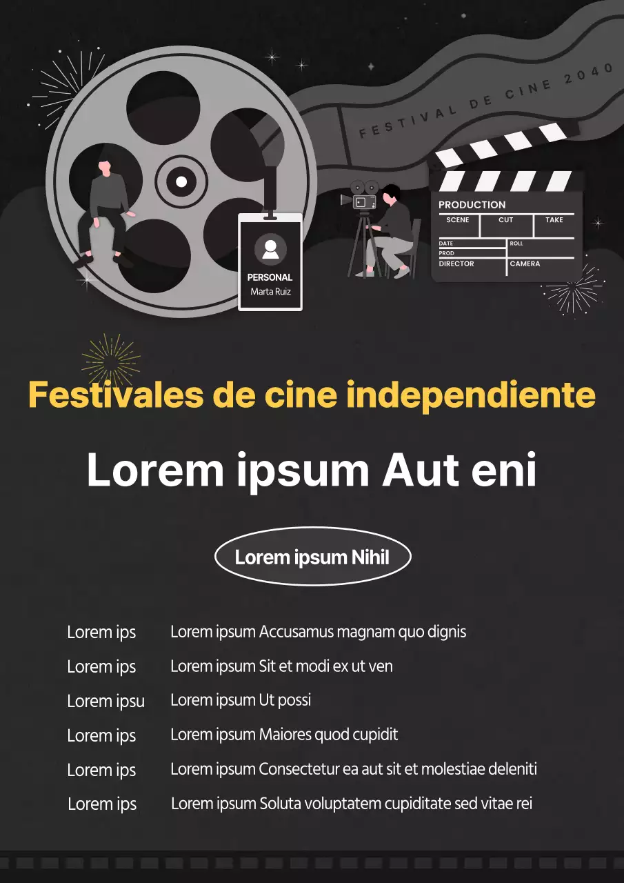 Negro y amarillo, sencilla convocatoria de festival de cine independiente