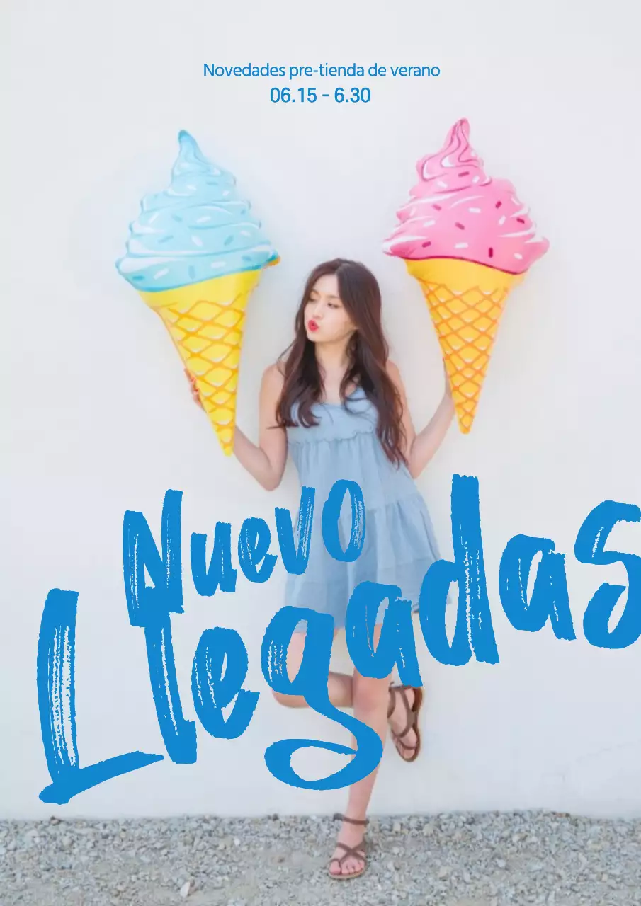 Elegante póster de rebajas en azul