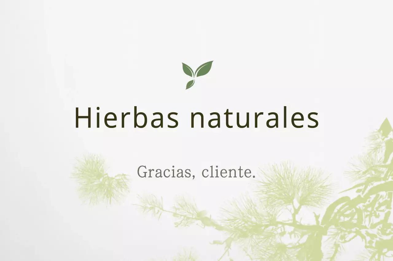 Hierbas naturales