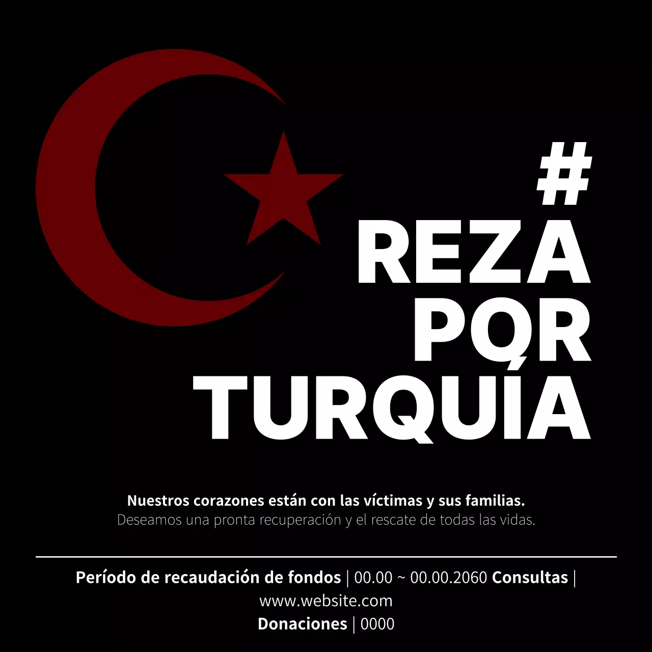 Daños causados por el terremoto en negro y rojo