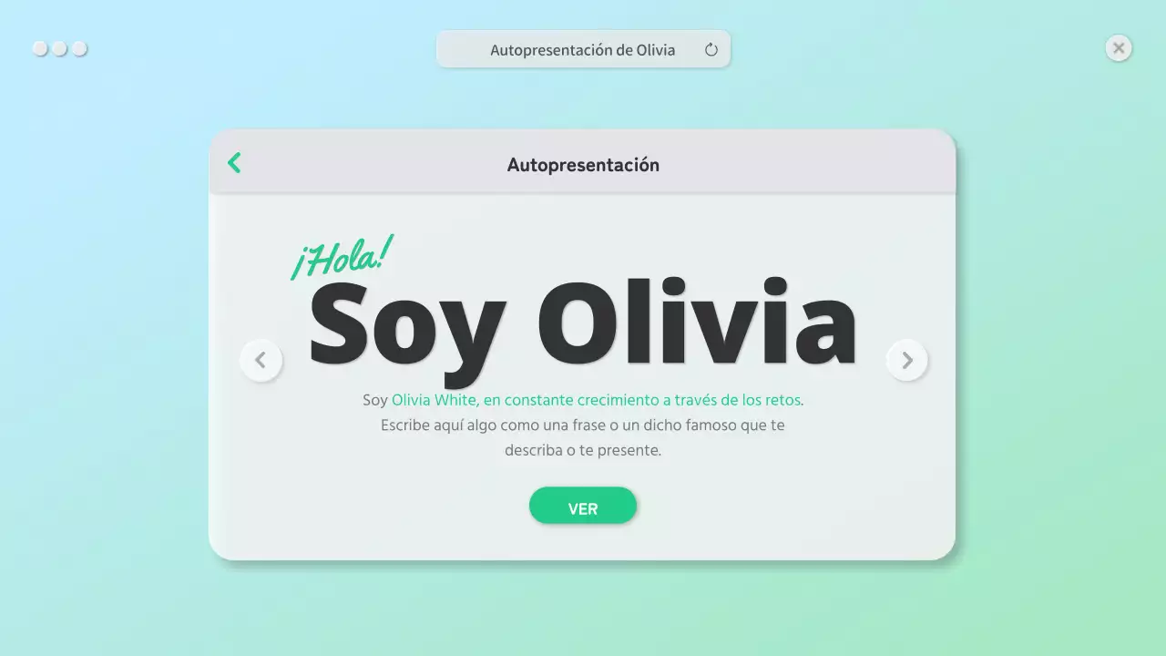 Una bio limpia con un concepto de GUI verde