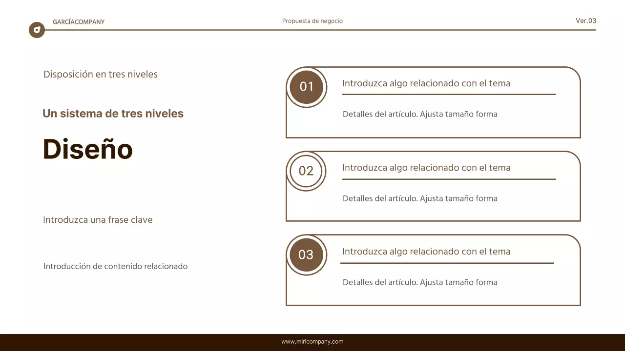 Informe de resaltado de texto sencillo en marrón y blanco