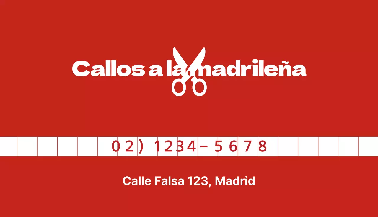 Tarjetas de visita para peluquerías