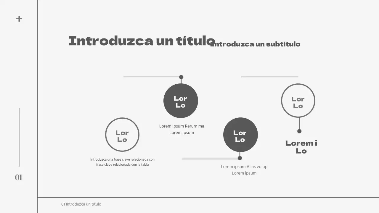 Diseño limpio de la hoja de ruta en gris y negro