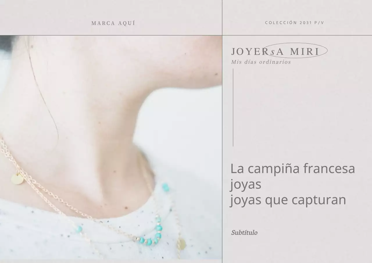 Una joyería sentimental en Warm Grey