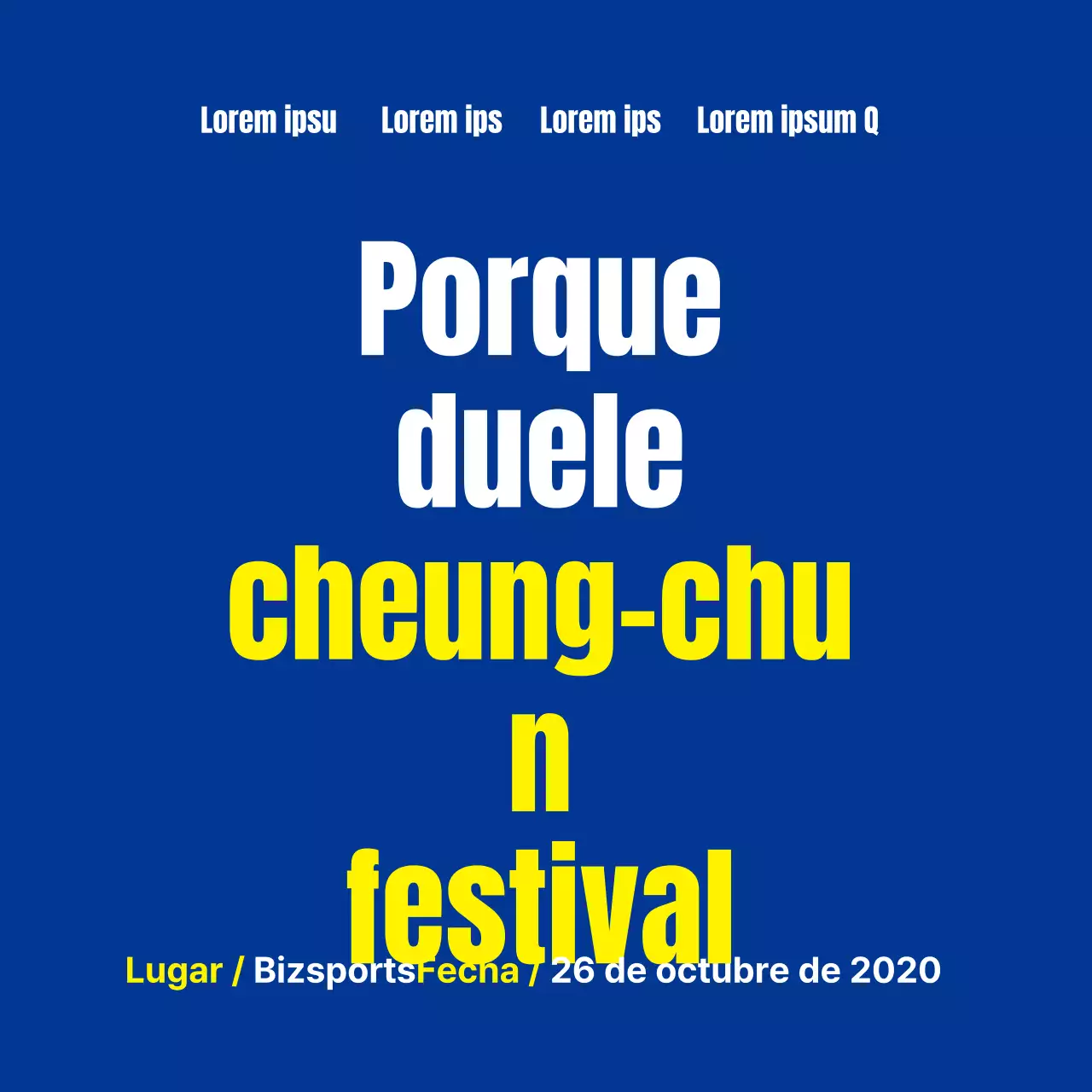 Festival de la Juventud_Pancartas cuadradas