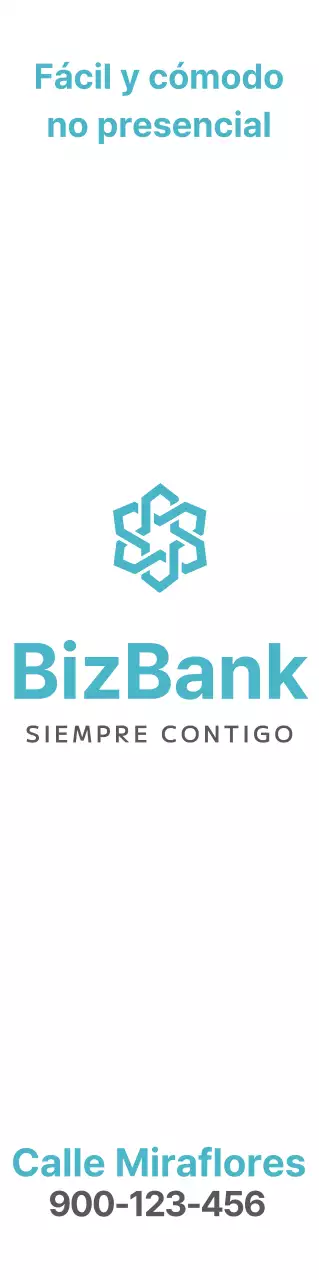 Promocionar un banco con un sencillo logotipo turquesa