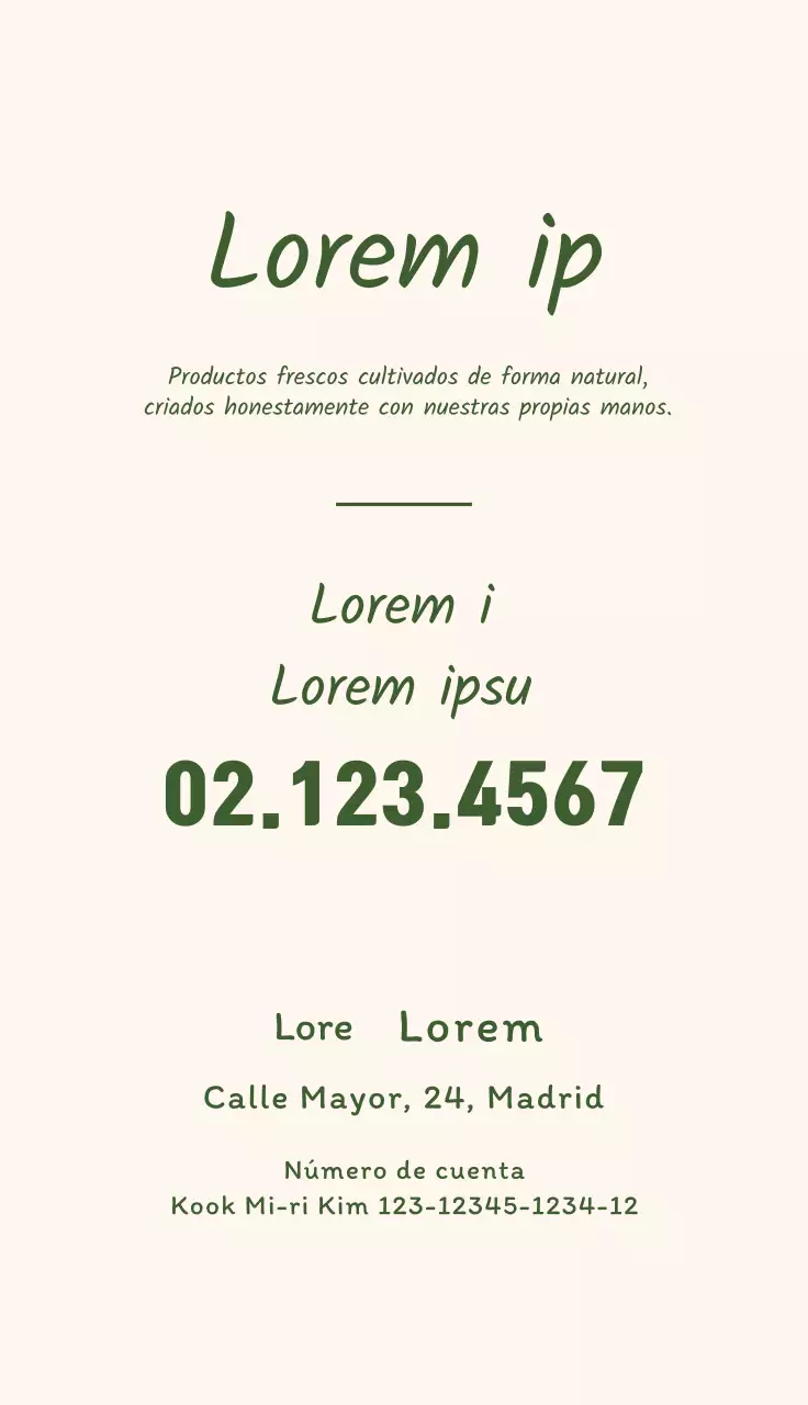 Agricultor ordenado con foto verde resaltada