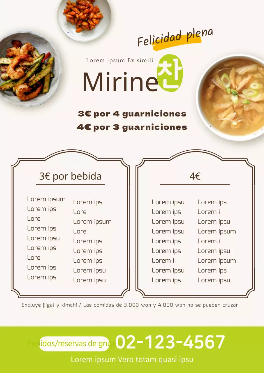 Promocione su menú delicatessen