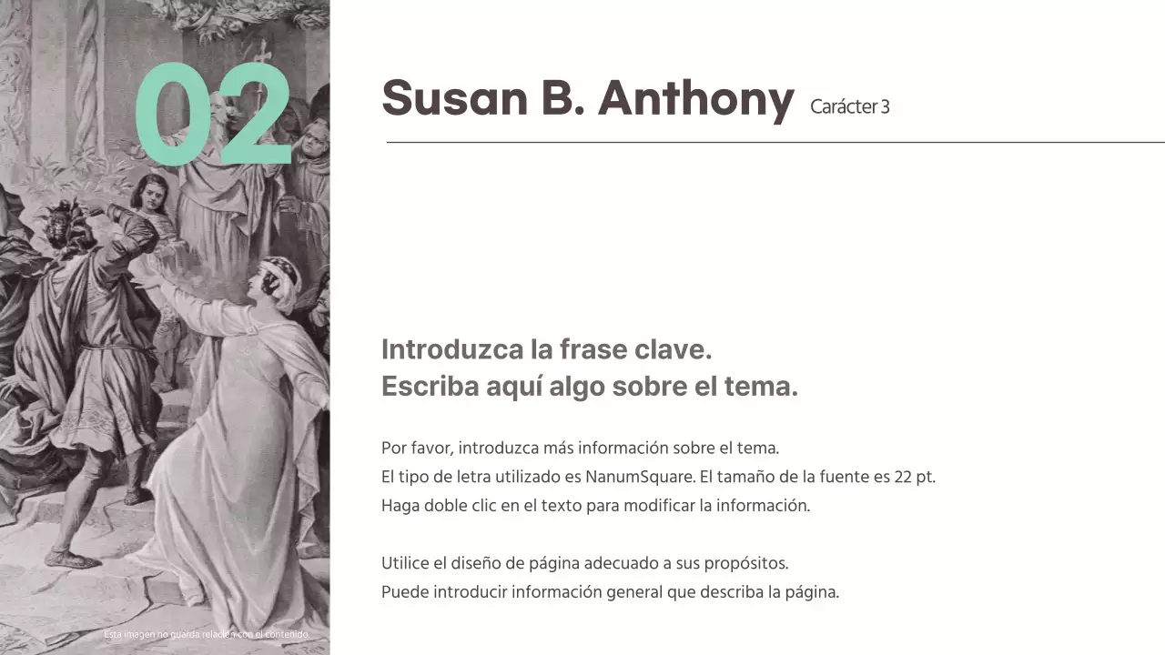  Presentación de un concepto atenuado para una tarea global sobre el sufragio femenino