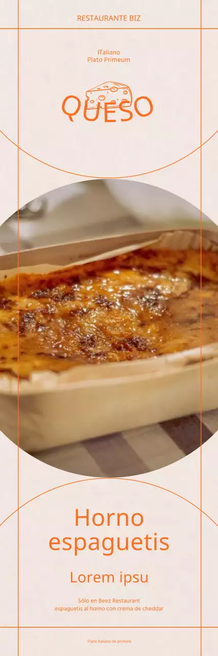 Promocione su menú de formularios con un aspecto sencillo y lineal