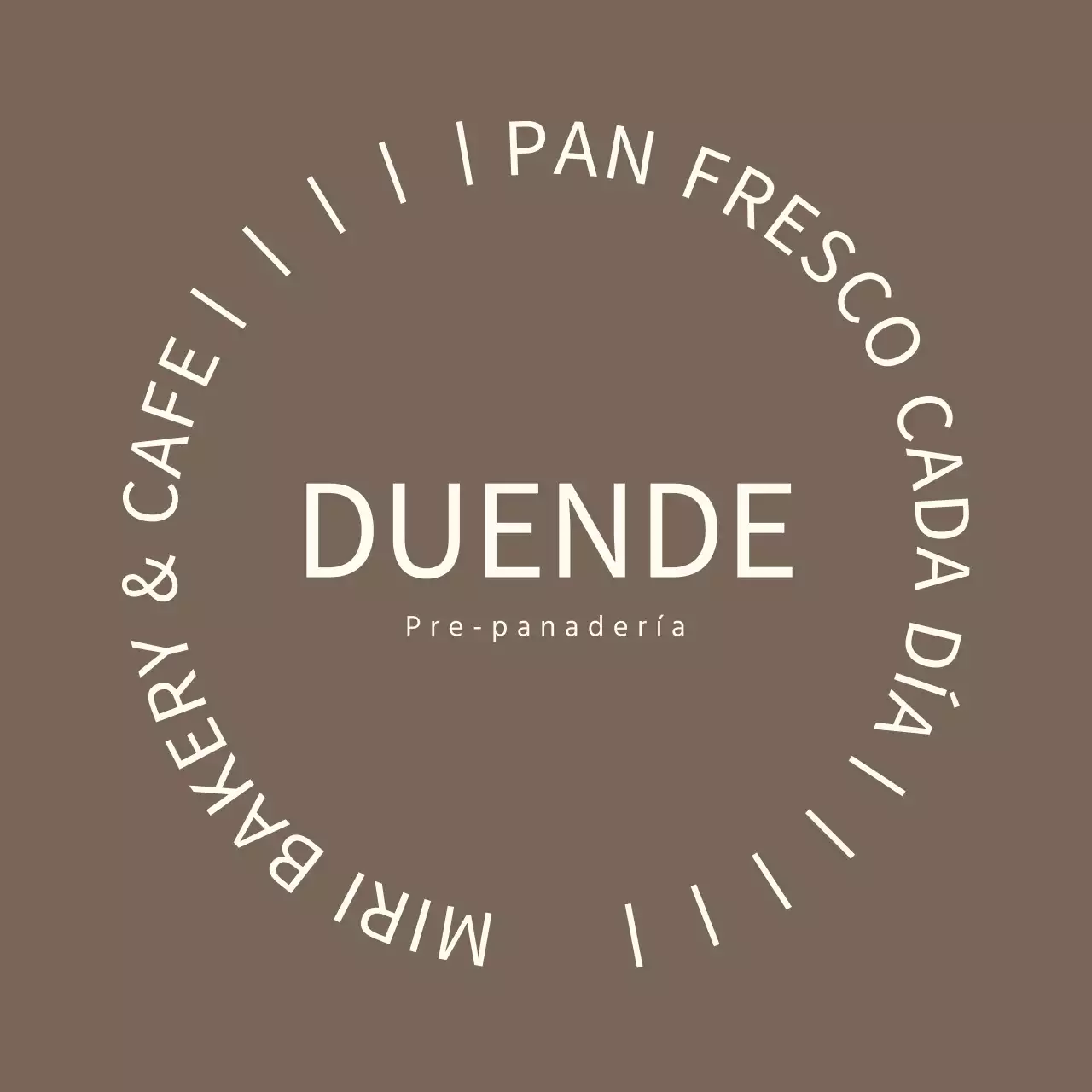 Pegatina marrón de panadería moderna