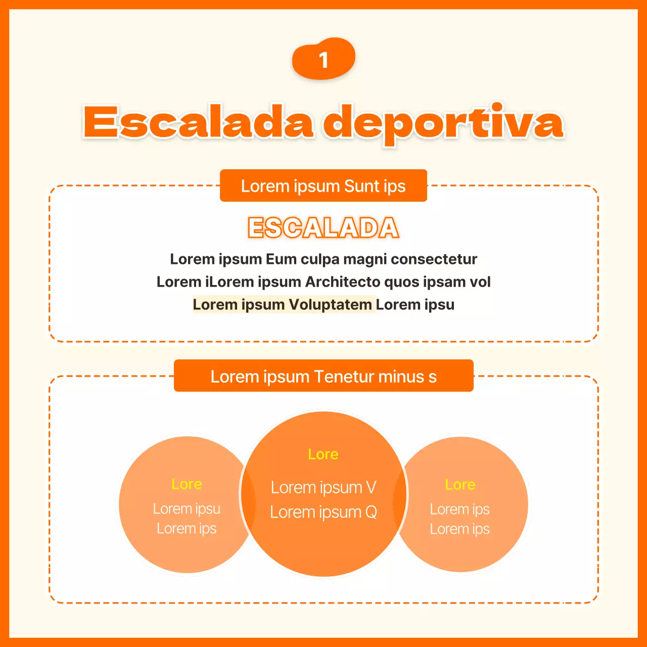 Información y contratación de Orange Illustrated Concept Sport Climbing
