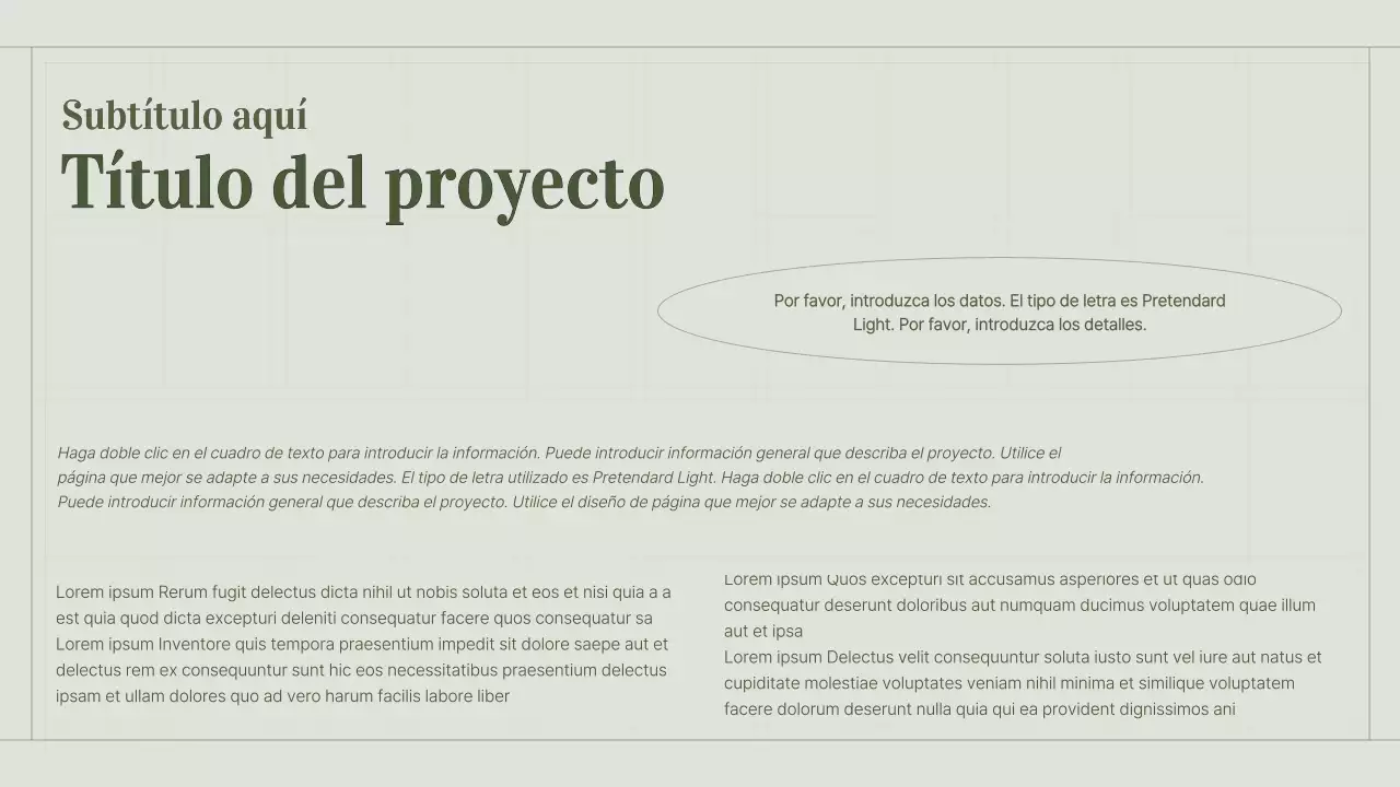 La cartera de un vendedor de contenidos con un concepto de cuadrícula simple y verde