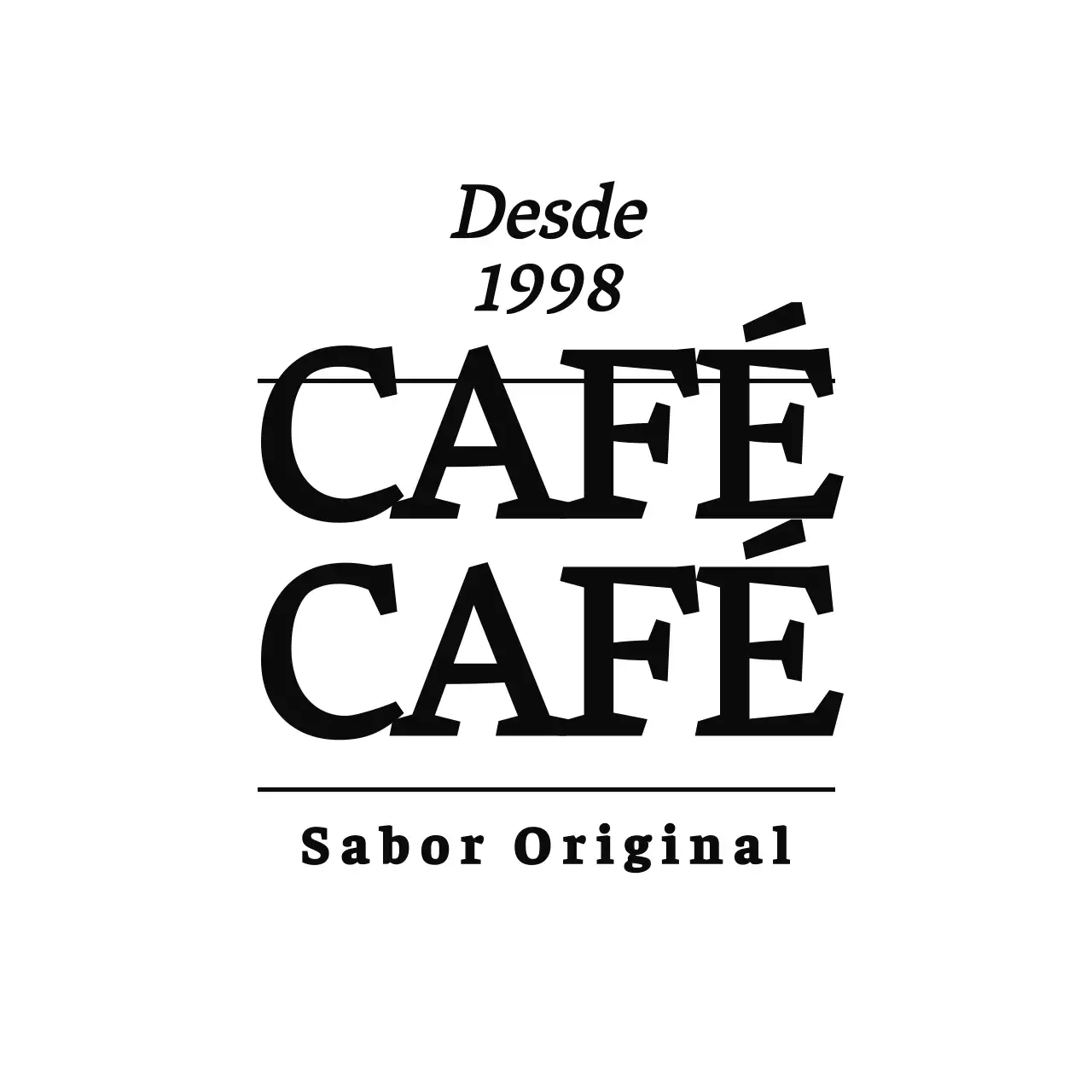 Marrón claro y negro estilo limpio para una cafetería