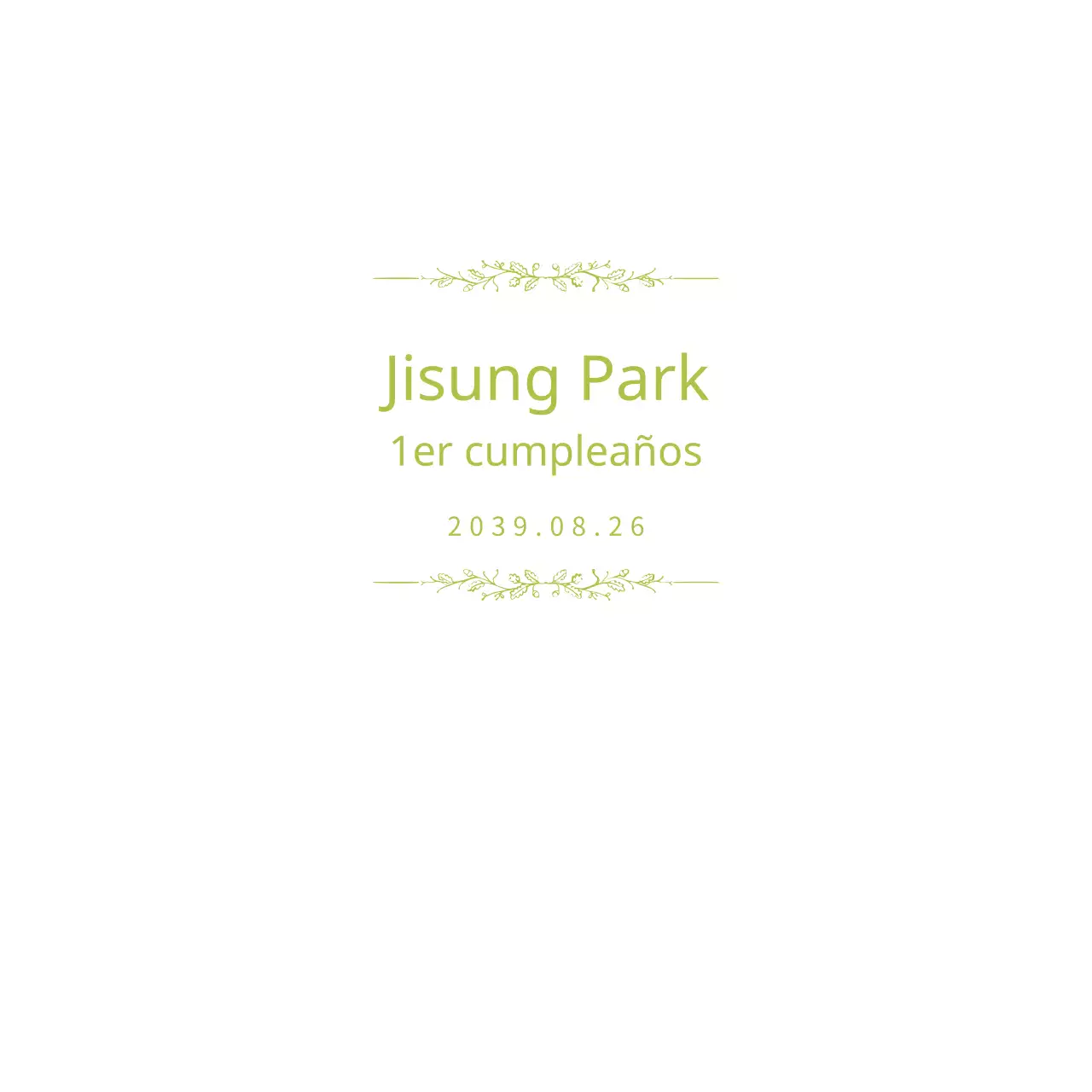 Jisung Park Cumpleaños
