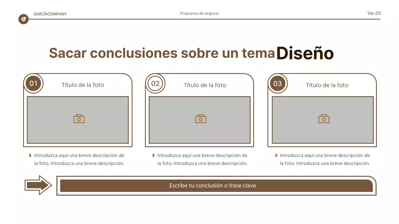 Informe de resaltado de texto sencillo en marrón y blanco