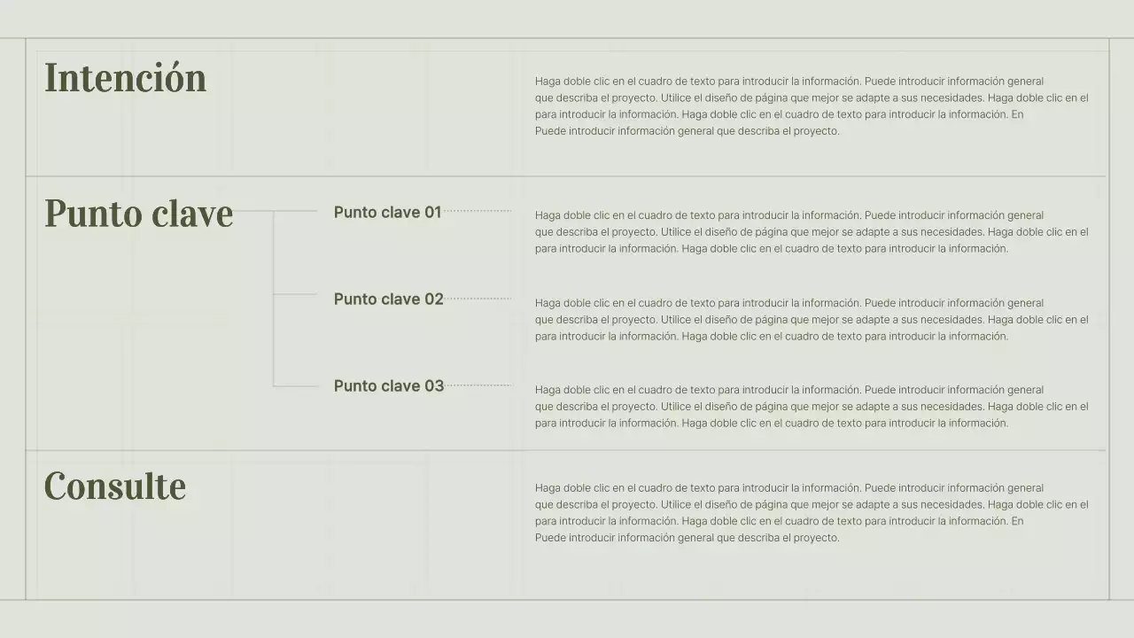 La cartera de un vendedor de contenidos con un concepto de cuadrícula simple y verde