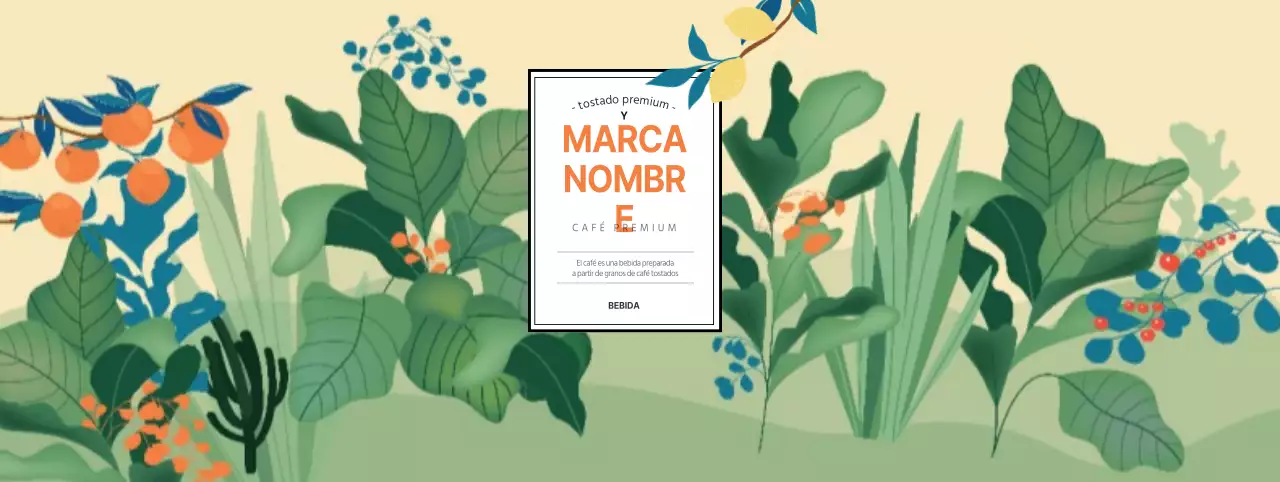 Portavasos de café recién ilustrado